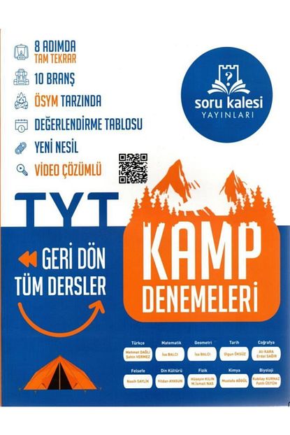 Soru Kalesi Yayinlari Tyt Geri Don Tum Dersler Kamp Denemeleri 2021 Trendyol