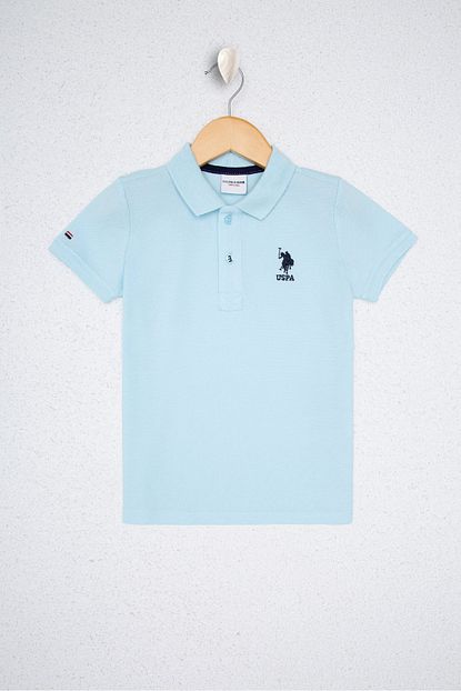 U S Polo Assn Mavi Erkek Cocuk T Shirt Trendyol