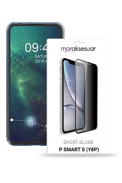 huawei p smart s y8p gizli hayalet ekran koruyucu kirilmaz cam