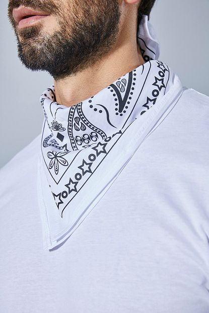 Sateen Men Erkek Beyaz Bandana Stn918eba114 Trendyol