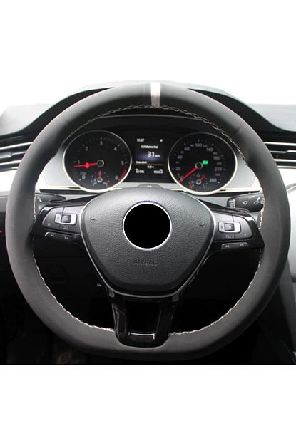 Gardenauto Renault Clio 4 2012 2019 Alcantara Direksiyon Kilifi Gri Yuzuklu Trendyol