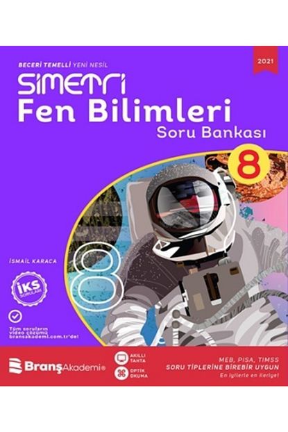brans akademi 8 sinif simetri fen bilimleri soru bankasi ismail karaca fiyati yorumlari trendyol
