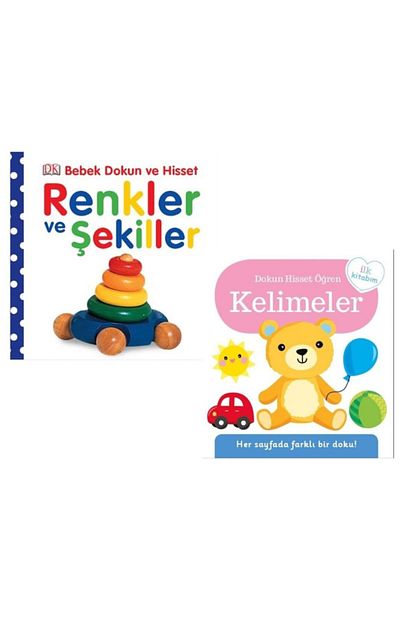 Pearson Yayinlari Bebegimin Dokun Hisset Kitaplari Set Renkler Ve Sekiller Kelimeler Trendyol