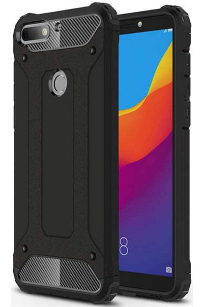 huawei y7 2018 kilif zirhli tam koruma tank silikon kapak
