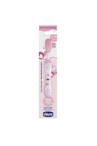 Chicco Ilk Sut Disi Fircasi Pembe 6 36 Ay Trendyol
