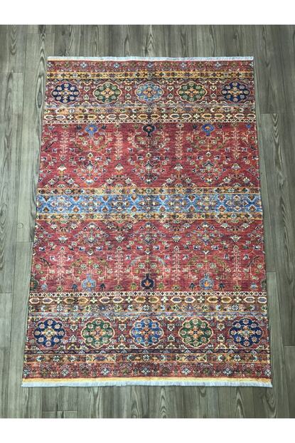 Yenievim Etnik Desenli Kiremit Renkli Kilim Trendyol