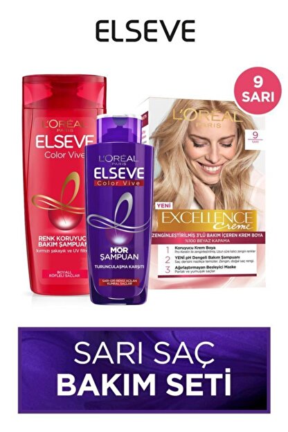 L Oreal Paris Sari Sac Bakim Seti 36005221594072 Trendyol