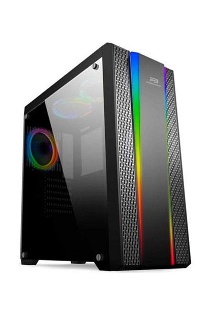 Boost Vk G3901s Psu Yok Mid Tower Gaming Kasa Siyah Rainbow Rgb Fan Strip Trendyol