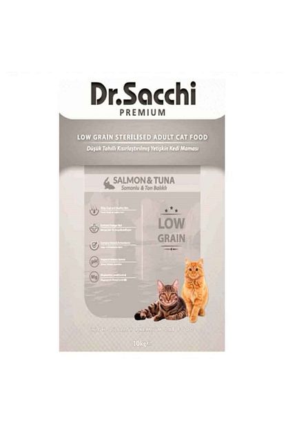 Reflex Dr Sacchi Dusuk Tahilli Somonlu Kisir Kedi Mamasi 10 Kg Trendyol