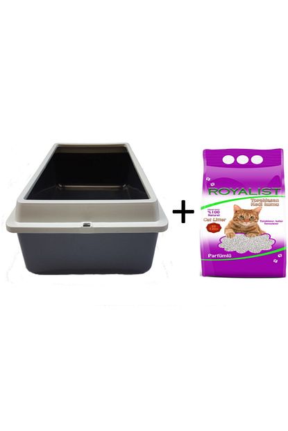 Ciftsan Acik Kedi Tuvalet Kabi 5 Litre Bentonoit Kum Hediyeli Trendyol