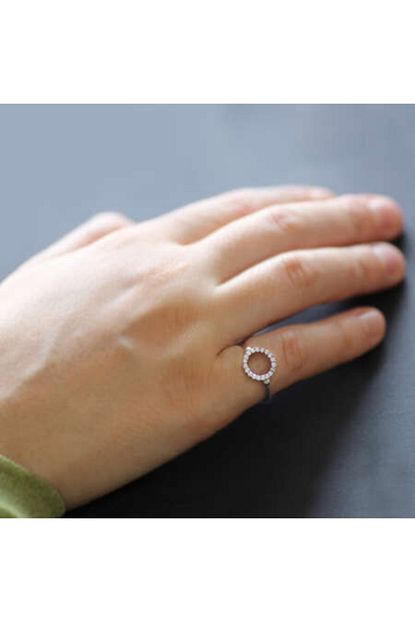 Alis Silver Zirkon Tasli Oval Tasarim 925 Ayar Gumus Bayan Yuzuk Trendyol