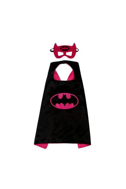siyah batgirl pelerin ve maske