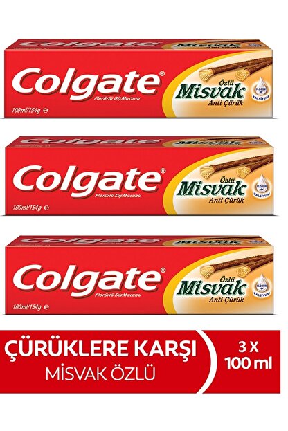 Colgate Misvak Ozlu Dis Macunu 100ml 3 Adet Trendyol