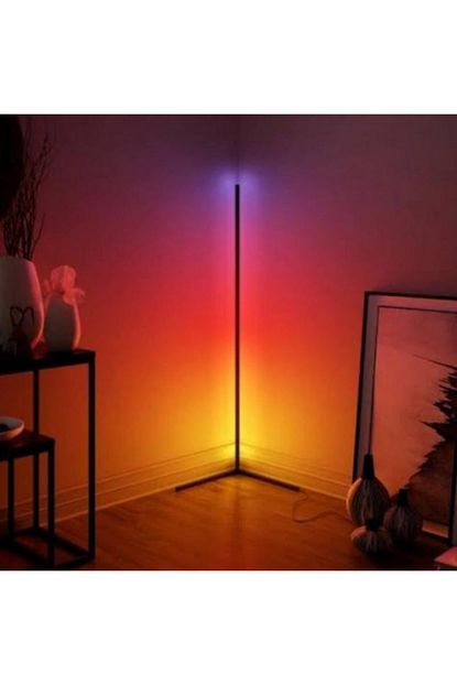 ince reklam oda aydinlatma rgb dekoratif led kose lambader fiyati yorumlari trendyol