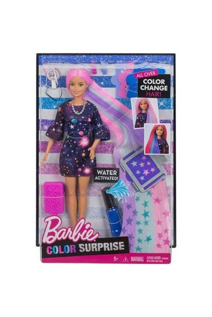 Barbie Mavi Sac Rengi Degisen Oyuncak Bebek Trendyol