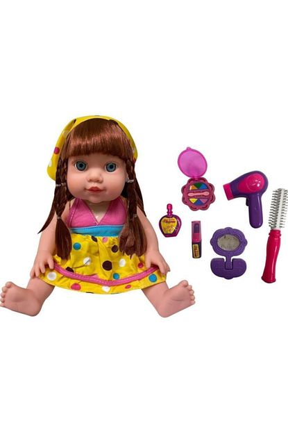 can toys turkce konusan aksesuarli duygu bebek sari elbiseli fiyati yorumlari trendyol