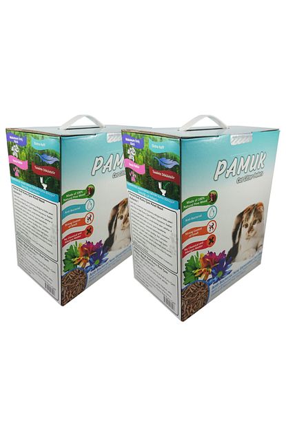 Karpelet Pamuk Kedi Kumu Pamuk Kedi Kumu Peleti 100 Cam 2 Kutu 9 Kg 14 Litre Trendyol