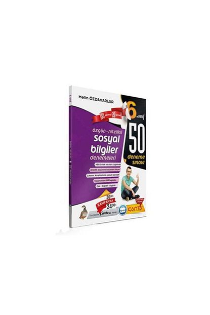 Canta Yayinlari 6 Sinif Sosyal Bilgiler 50 Deneme Sinavi Metin Ozdamarlar Trendyol