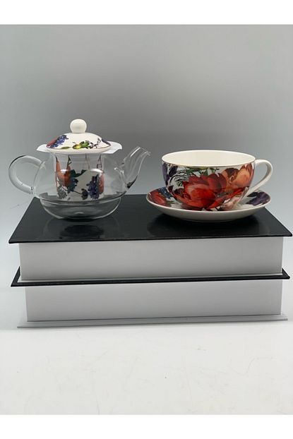 Sia Moore Studio Cicek Desenli Fincan Ve Demlik Seti Trendyol