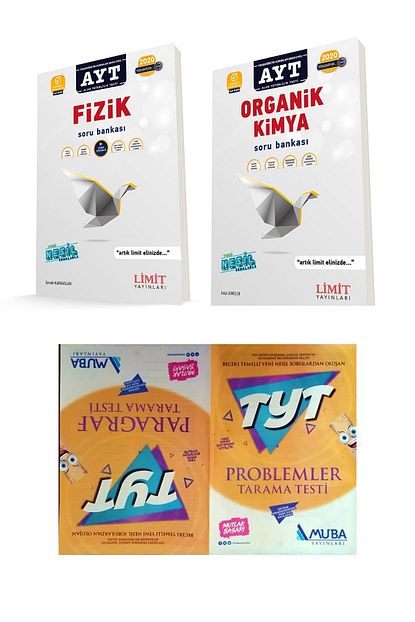 Limit Yayinlari Ayt Fizik Ayt Organik Kimya Soru Bankasi Hediyeli Trendyol