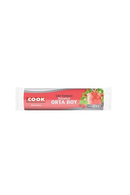 Cook Buzgulu Cilek Kokulu Orta Boy Cop Torbasi Kirmizi 55 X 60 Cm 15 Li Trendyol