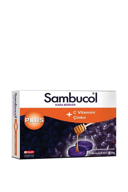 Sambucol Plus Pastil Kara Murver Ozutu C Vitamini Cinko Trendyol