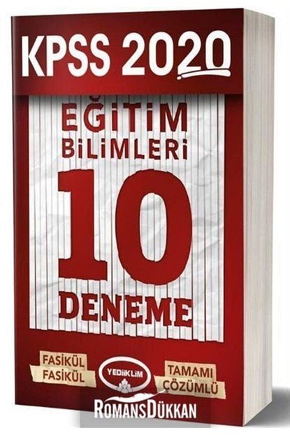 Yediiklim Yayinlari Yediiklim 2020 Kpss Egitim Bilimleri Tamami Cozumlu 10 Deneme Sinavi Trendyol