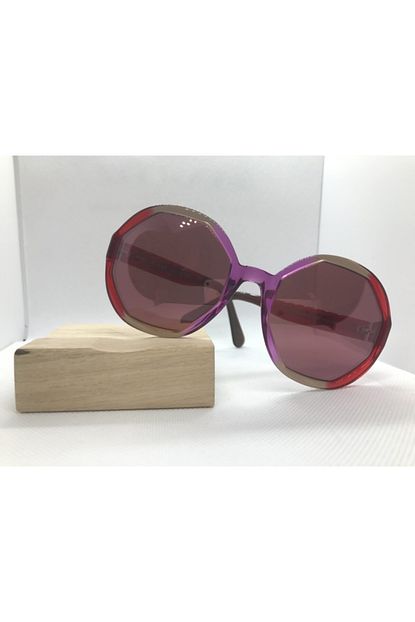 Marc Jacobs Kadin Gunes Gozlugu Geometrik Model Renkli Pembe Lens Uv400 2 Yil Garantili Urun Trendyol