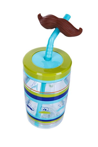 Contigo Bueno Funny Straw Mustache 420 Ml 14 Oz 1000 0521 Cocuk Suluk Trendyol