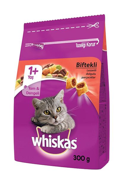 Whiskas Biftek Ve Havuclu Kuru Kedi Mamasi 300 G Trendyol