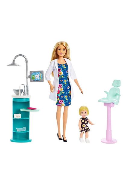 Barbie Ben Buyuyunce Dis Doktoru Oyun Seti Sarisin Trendyol