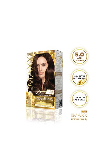 maxx deluxe golden beauty 5 0 acik kahve set boya fiyati yorumlari trendyol