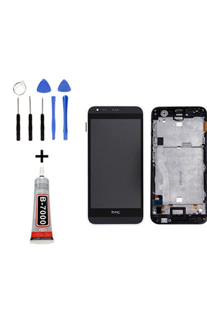 htc desire 620g uyumlu lcd ekran dokunmatik siyah tamir seti yaninda