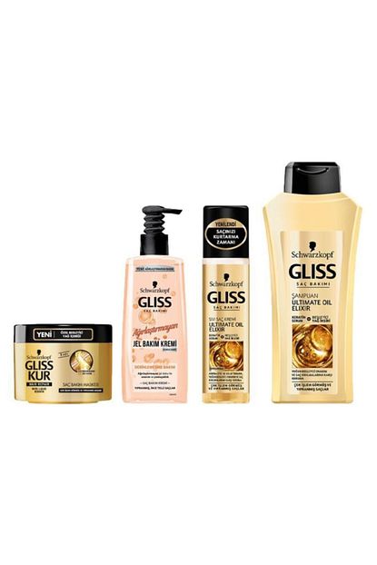 gliss gliss ultimate oil elixir 4 lu bakim seti fiyati yorumlari trendyol