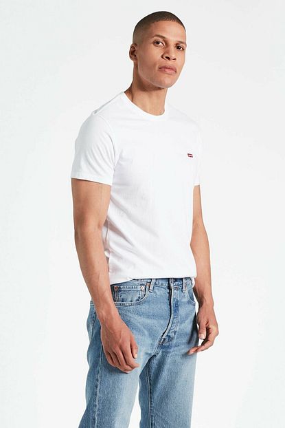 Levi S Erkek Beyaz Pamuklu T Shirt 56605 0000 Trendyol