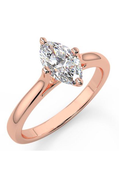Devin Taki Tasarim Atolyesi Devin Markiz Kesim Swarovski Tasli Altin Yuzuk Trendyol