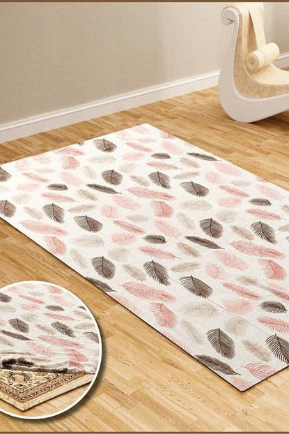 Evnese Bej Yaprak Desenli Hali Ortusu 6 M2 200x300 Cm Trendyol