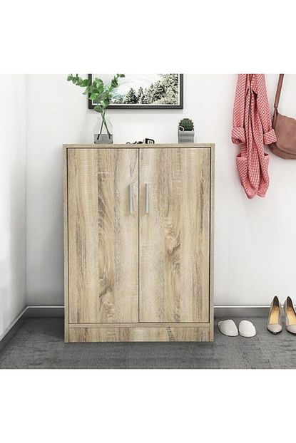 Ceviz Mobilya Vizon Ahsap Renkli Ayakkabilik 80x60x30 Trendyol