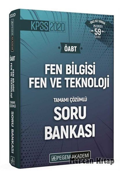 Pegem A Yayincilik Hazirlik Kitaplari 2020 Kpss Oabt Fen Bilimleri Fen Ve Teknoloji Tamami Cozumlu Soru Bankasi Seti 4 Kitap Trendyol