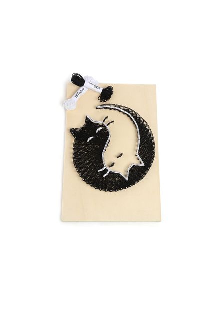 Veve Idea String Art Ip Sanati Kendin Yap Yingyang Kedi Baslangic Seti Trendyol