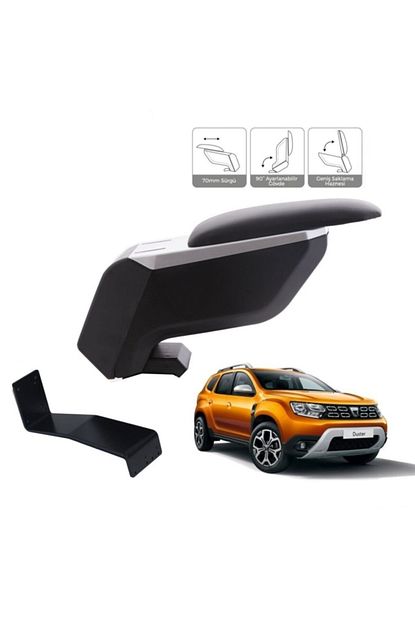 atakent hobi dacia duster 2010 2020 delmesiz celik ayakli siyah gri kolcak kol dayama fiyati yorumlari trendyol