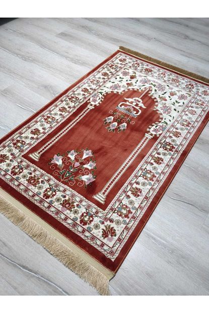 Yamali Home Ipeksi Namazlik S011rose Gul Kurusu Hali Seccade 80x125 Cm Trendyol