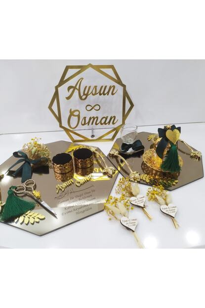 Beyaz Gelincik Tasarim Nisan Masasi Susleme Seti 2 Li Tepsi Isimlik Hediyelik Trendyol