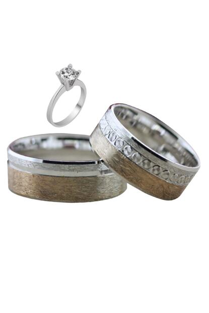 Dzgsilver Unisex Beyaz Tassiz Gumus Cift Alyans 925 Ayar Gumus Yuzuk Dn5361 Trendyol