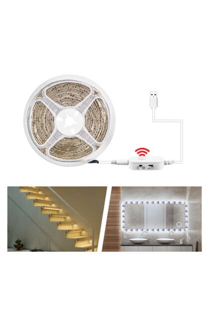 profisher pir hareket sensorlu 5v usb kablulu 5mt serit led su gecirmez fiyati yorumlari trendyol