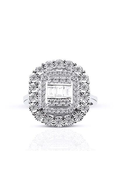 Amor Pirlanta Amor 0 66 Karat Baget Pirlanta Yuzuk F Si 14k Trendyol