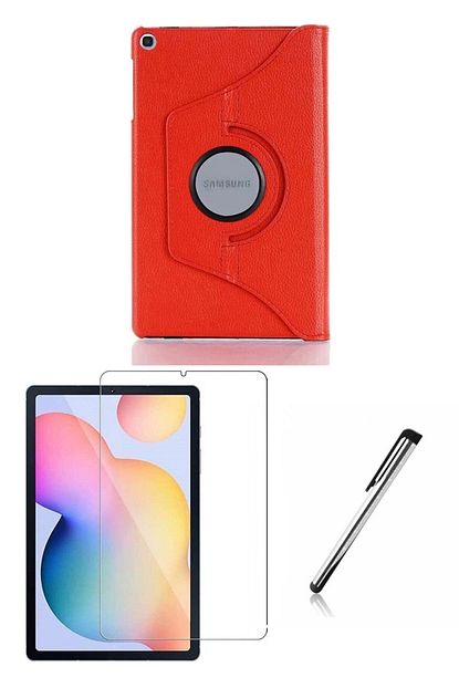 Esepetim Samsung Galaxy Tab S6 Lite P610 Kirmizi Donerli Tablet Kilif Seti 10 4 Inc Trendyol