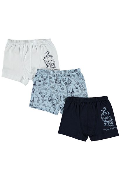 Civil Ots Erkek Cocuk 3 Lu Boxer 2 12 Yas Lacivert Trendyol