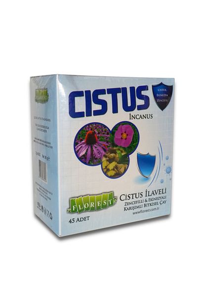 cistus ilaveli zencefil ekinezya karisim bitkisel cay suzen poset 45 adet