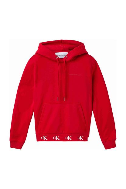 Calvin Klein Kirmizi Ck Logo Trim Hoodie J20j214811xme Trendyol